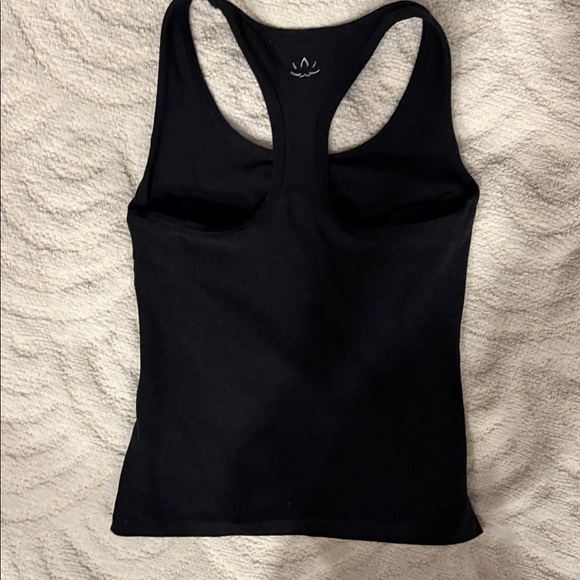 Beyond Yoga Spacedye Step Up Racerback Black Tank Top - Picture 3 of 4
